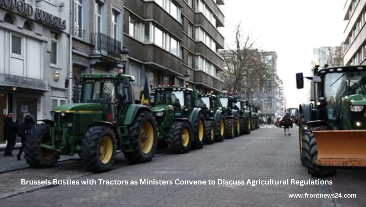 Tractor Protest Roars Near Strasbourg as Farmers Rally on January 30, 2024