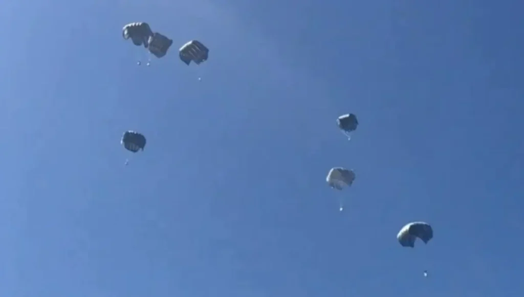 Gaza Airdrop Tragedy Humanitarian Aid Parachute Malfunction Results in 5 Fatalities