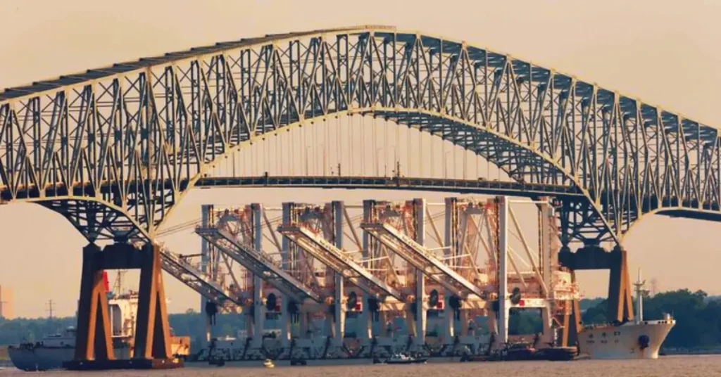 Key Bridge Collapse Ship Hits, River Impact