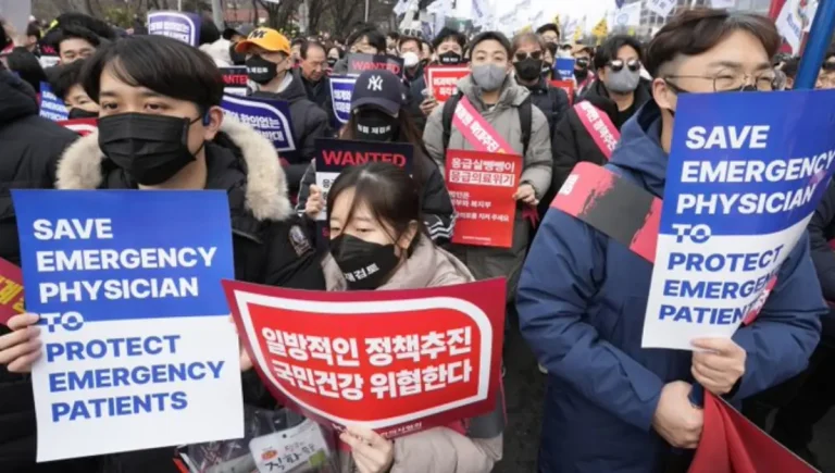 South Korean doctors stage a strike opposing the government's medical education plan, expressing concerns about a potential decline in quality. The government contends it's crucial for rural healthcare