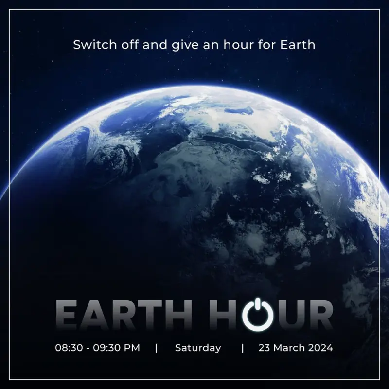 earth hour switch off and give an hour for earth frontnews24
